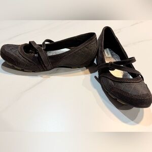 Steve Madden Quilted Brown Mary Jane Flats